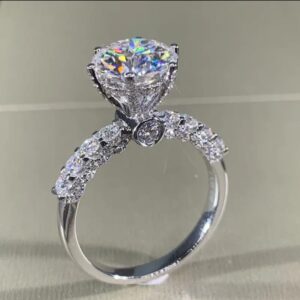 925 sterling silver 8A cubic Zircon ring