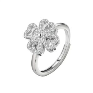 925 sterling  Clover silver ring